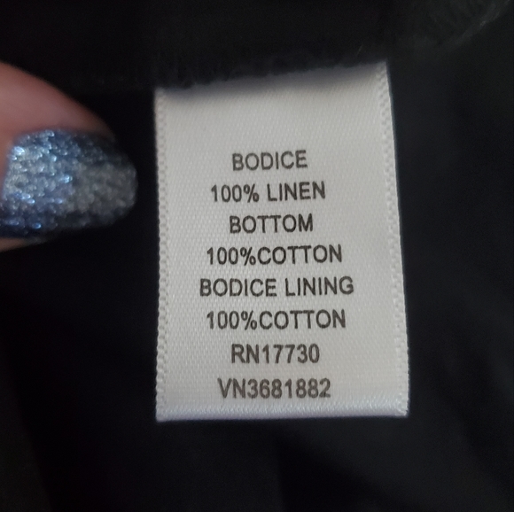 Tracy Feith for Target Structured Black Linen Blend LBD Strapless Dress Sz 6 - Picture 11 of 11